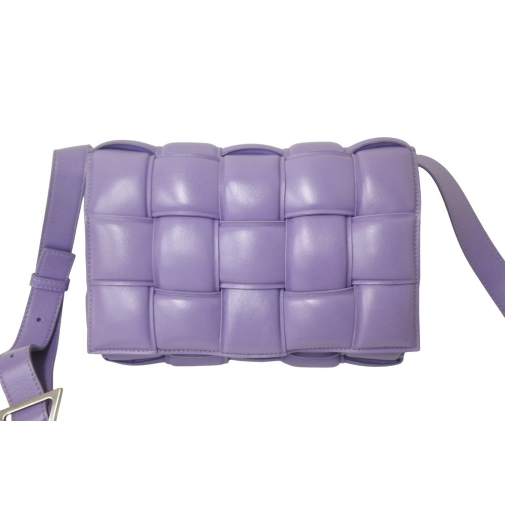 Bottega Veneta Shoulder Purple Intrecciato Cassette Padded Bag